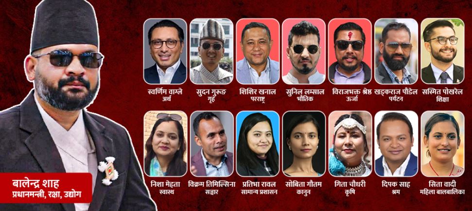 Rank of the current Council of Ministers formed on Chaitra 13, 2082 BS