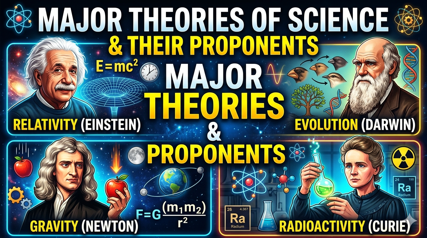 Major theories and proponents of science
